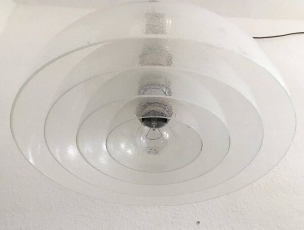 Suspension en Verre LT 338 par Carlo Nason pour Mazzega, Italie 1960