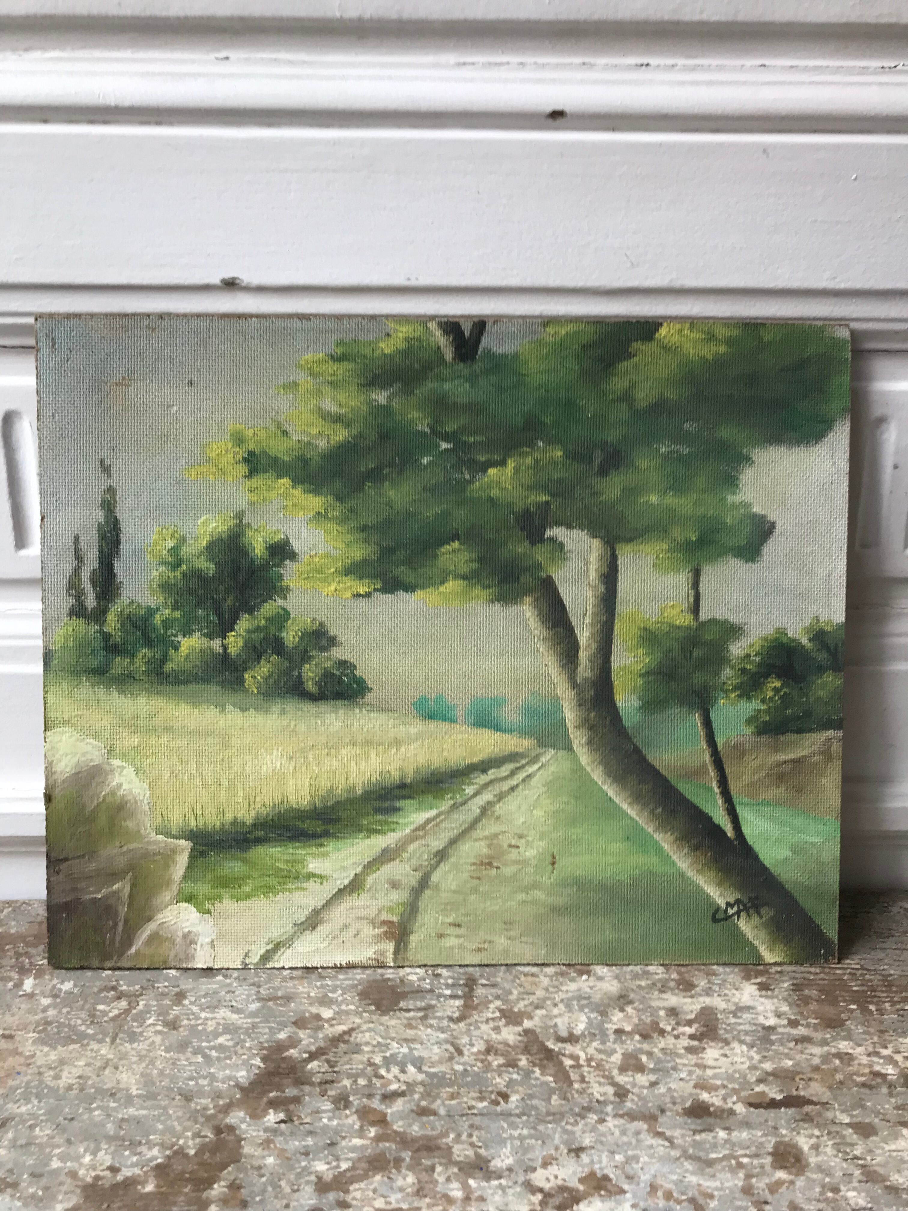 Landscape oil painting