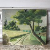 Peinture huile paysage