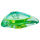 Acid Green Murano Glass Bowl, Mid-Century Modern, Italy, 1960s Decor