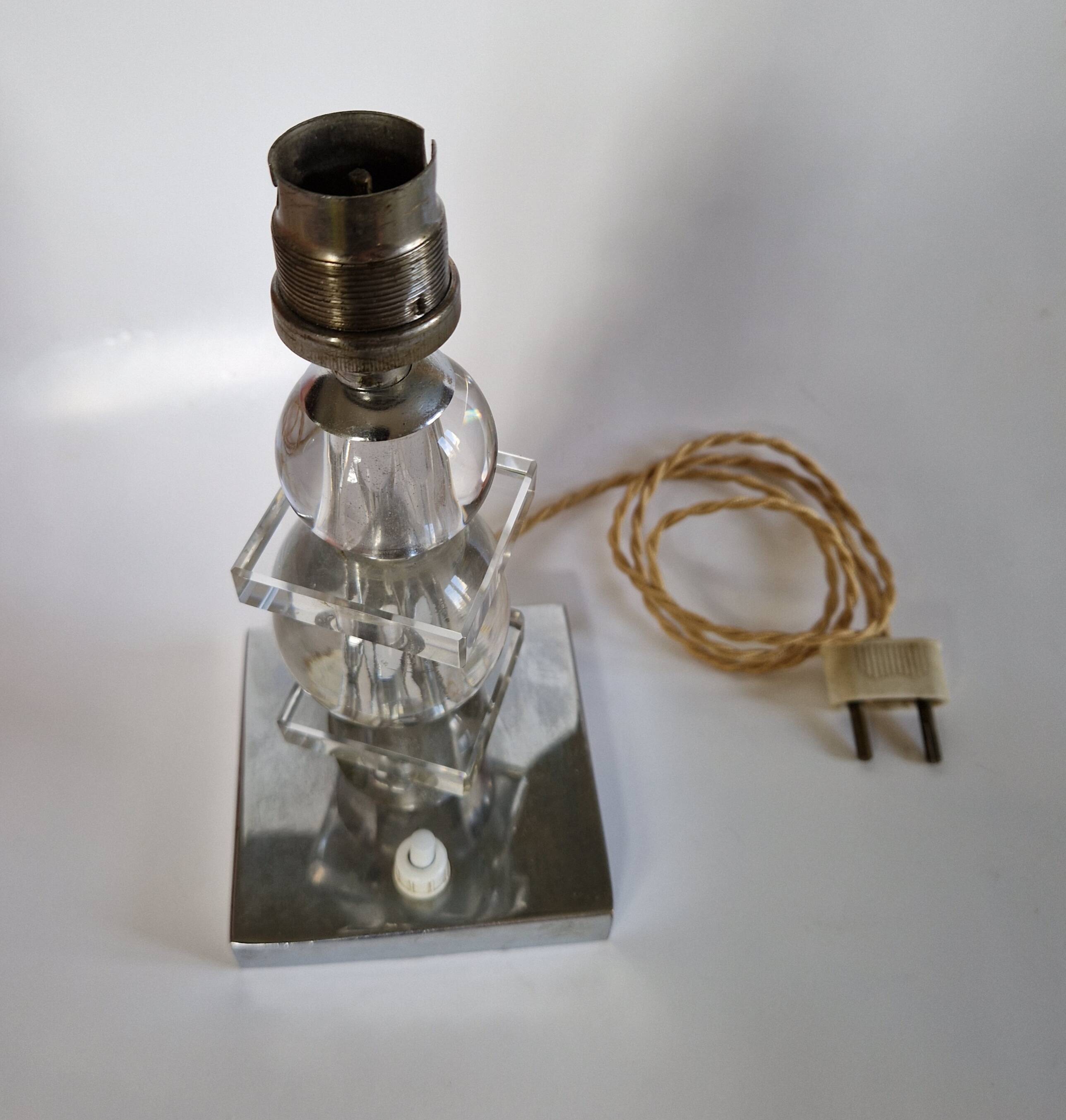 Modernist lamp / Art Deco, Jacques Adnet style