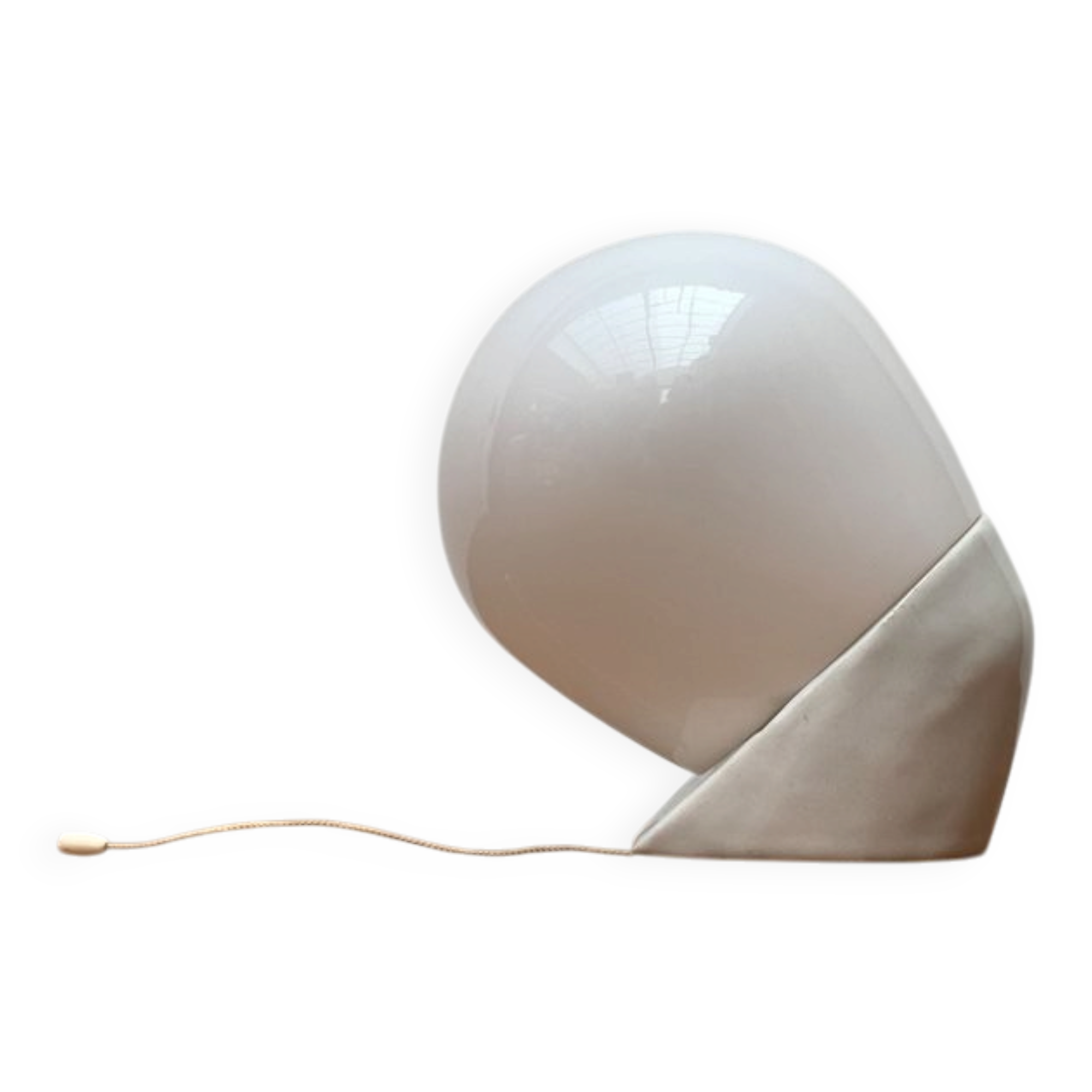 Applique murale allemande du milieu du siècle en verre et céramique par Wilhelm Wagenfeld pour Lindner