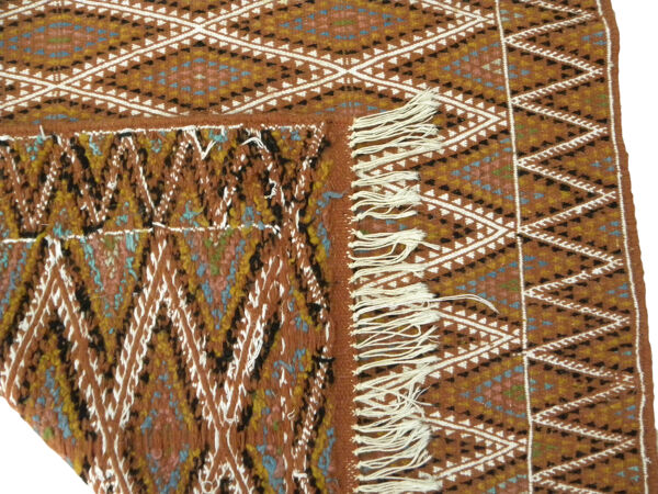 tapis Vintage Kilim Berbère Marocain  Nomade , tapis Kelim Tissé À La Main