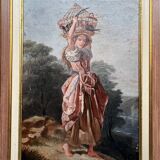 Painting "Girl with a bird".