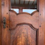 Antique Louis XVI style display cabinet in walnut