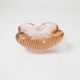 Murano ashtray, pink with bubbles, 1960, 7.5cm