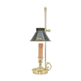 Bottled water bottle in the style of empire bronze conical lampshade