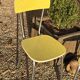 Paire de chaise Formica jaune