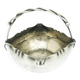 Basket sugar bowl, Art Nouveau, silver-plated brass, Poland, early 20th century