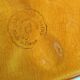 Vintage barbotine pocket dish from Salins les Bains, relief decoration of fruits.