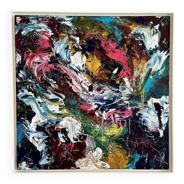 Felix Bachmann, Composition abstraite, 2023, Techniques mixtes