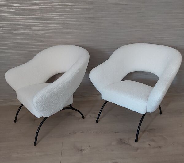 Quatre fauteuils Pologne années 1960