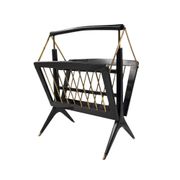 Mid-century Modern brass magazine rack, Ico e Luisa Parisi  Italy 1950
