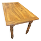 office table in blond walnut, turned legs, beautiful patina, excellent condition.