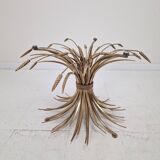 Hollywood Regency Gilded Coco Chanel Style Sheaf of Wheat Coffee Table, 197
