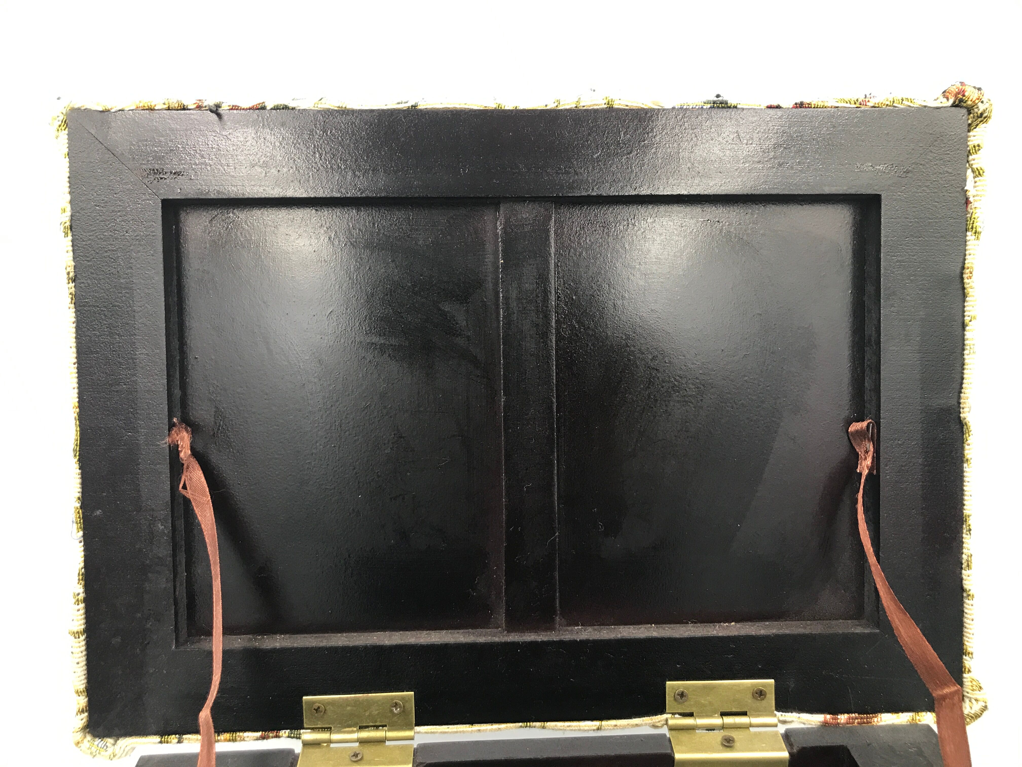 Foot rest chest studded fabric vintage studded