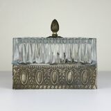 Vintage Crystal Ceiling Lamp, Italy, 1960s