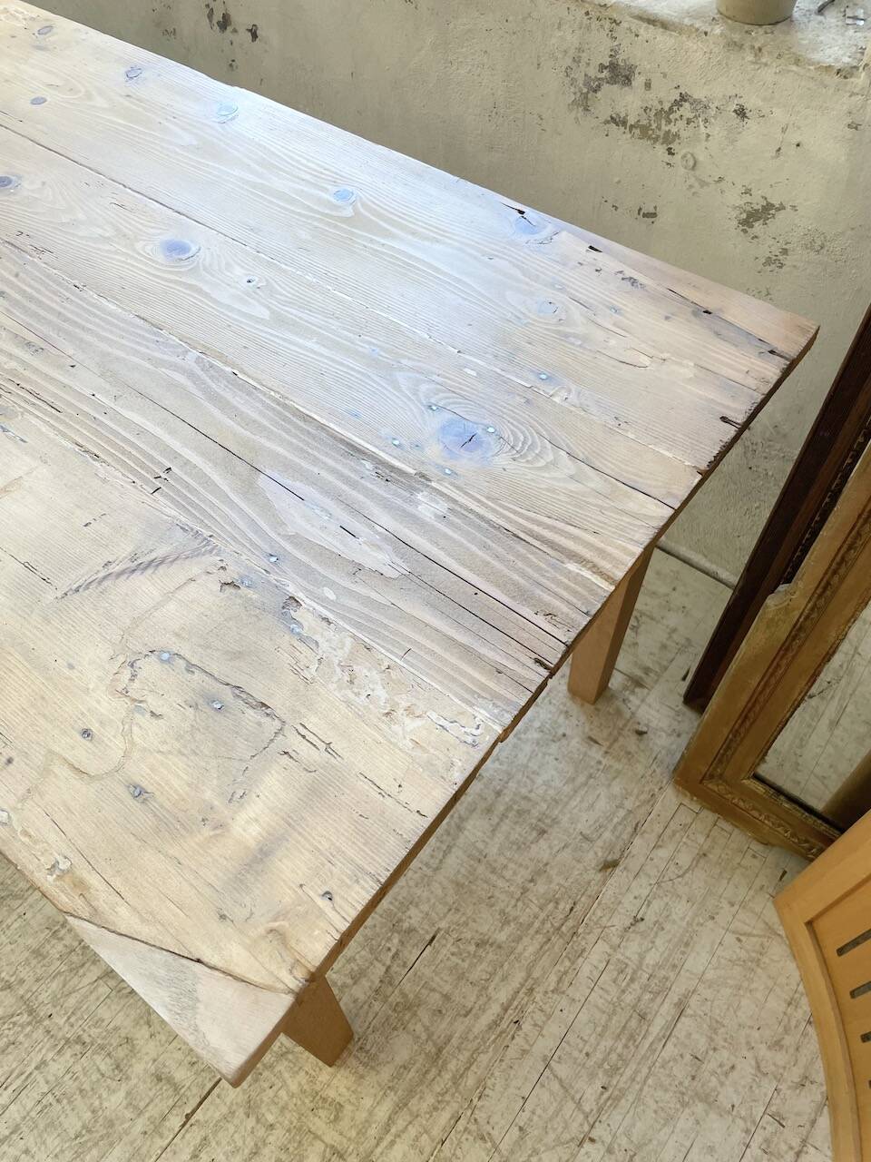 4m XXL pine and oak farmhouse table