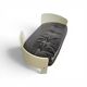 Bz49 sofa by Hans Ell for 't Spectrum / 1970 / dark brown leather