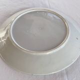 Yellow porcelain plate with saturated and vivid colors. Handmade in Japan