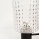 Pair of metal and glass wall lamp  70s