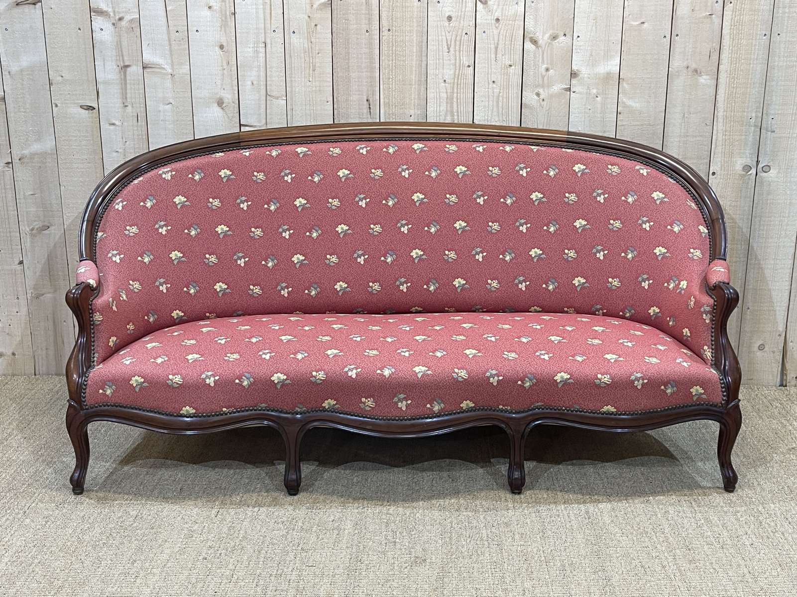 Napoleon III mahogany sofa
