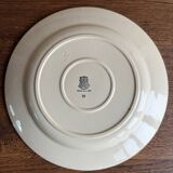 Plat rond plat terre de fer Gien