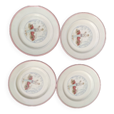 Lot de 4 anciennes assiettes italiennes