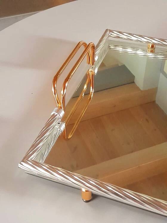 Hollywood Regency Mirror Tray