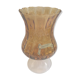 Ancient vase on foot orange glass