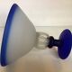 Frosted glass footed bowl in Murano style