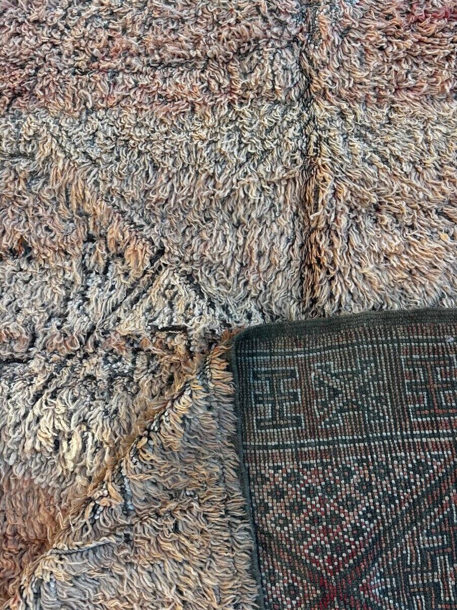 bohemian Berber carpet Boujad salmon in wool