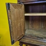 Antique French Oak Table Cabinet, Partly 18th Century