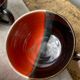 Six Vallauris ceramic coffee cups