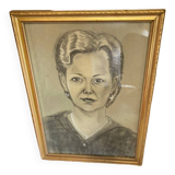 Woman's face drawing