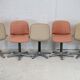 5 chairs "space age", Wilkhahn edition, plastic shells, star steel base. Circa 1970