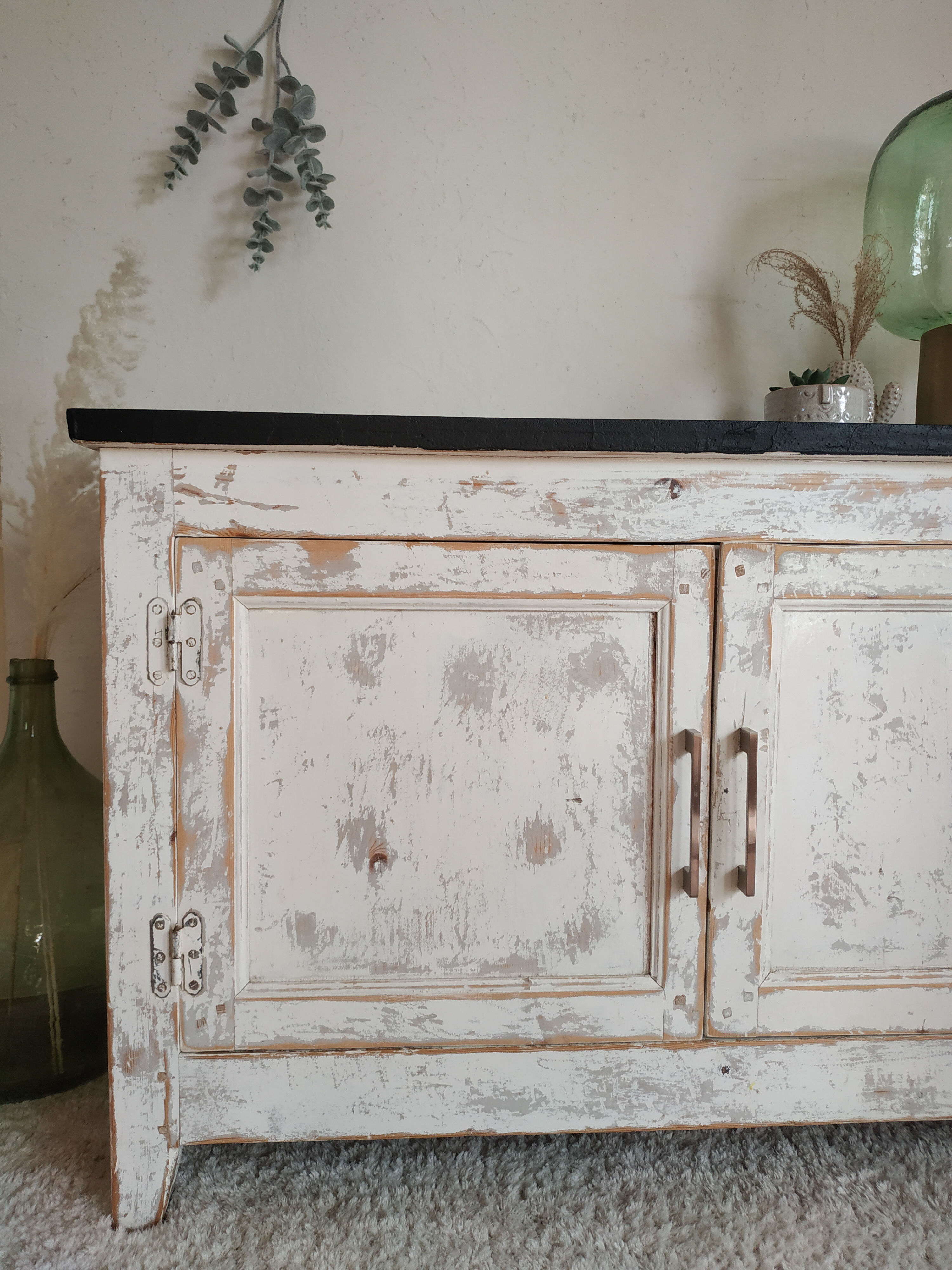 Renovated white Parisian buffet