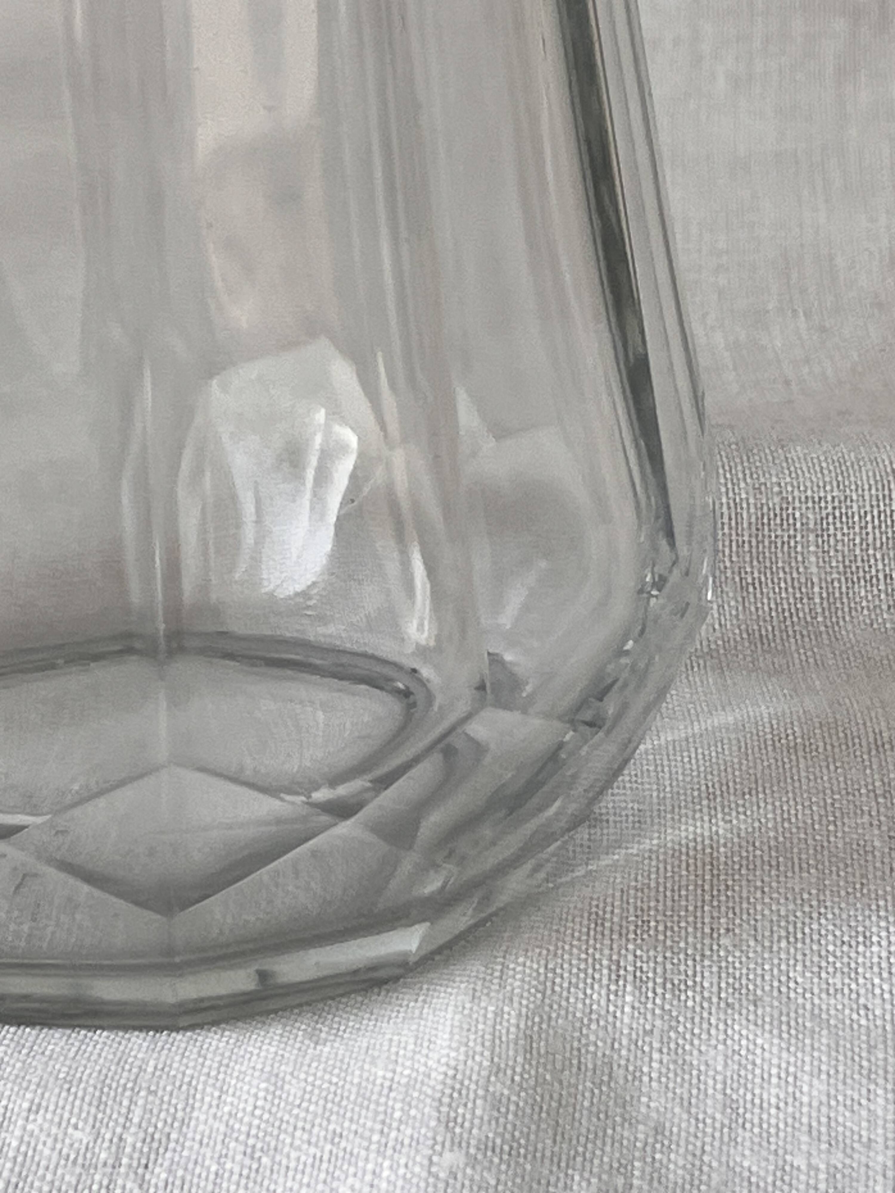 Saupoudreuse poudrier à sucre Christofle cristal et métal argenté Megeve