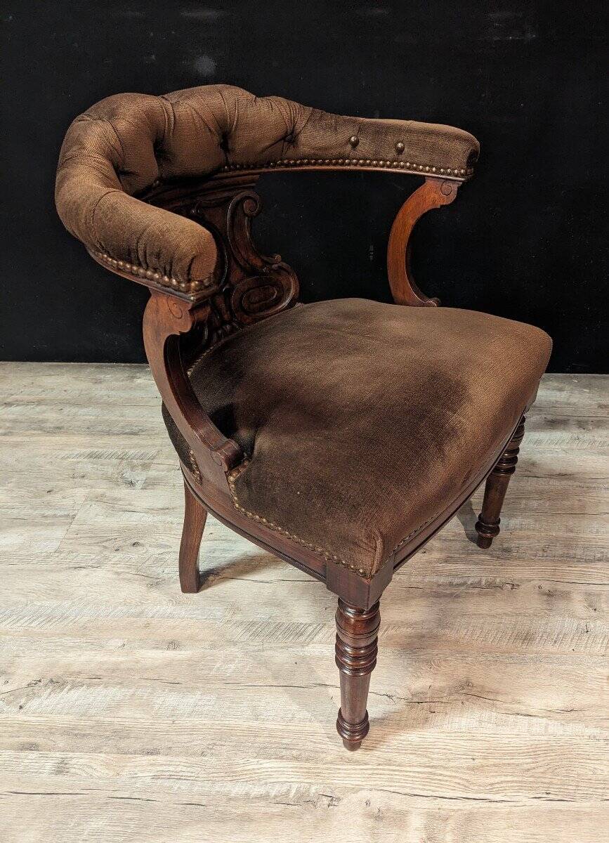 English Chesterfield style office chair