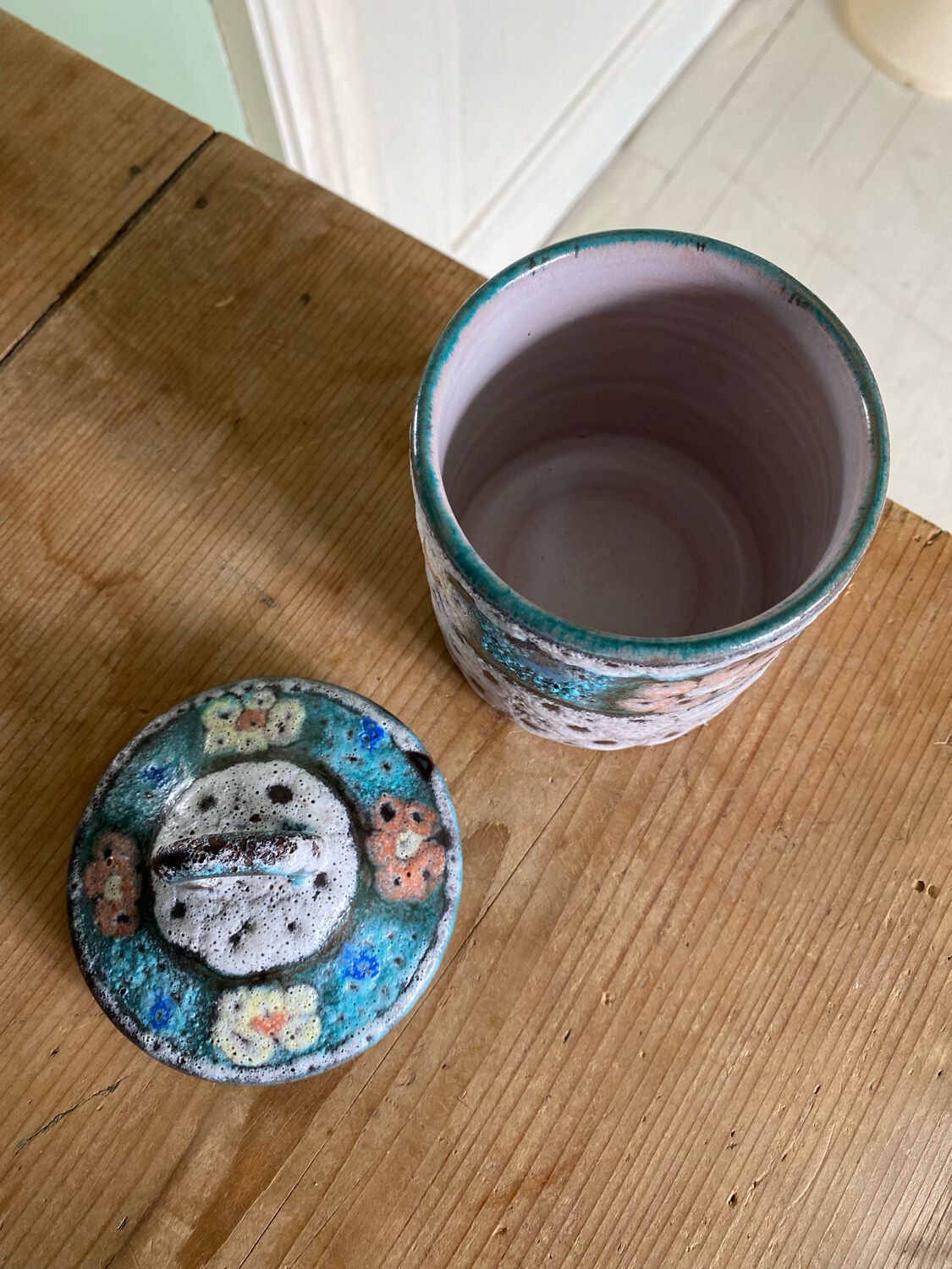 Small ceramic pot fat lava studios Vulcain France