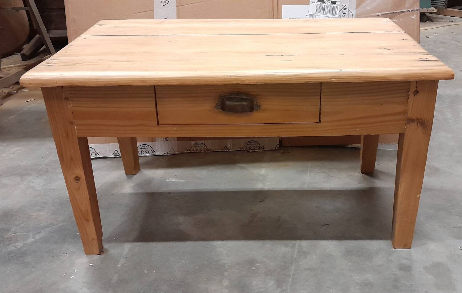 Antique patinated coffee table