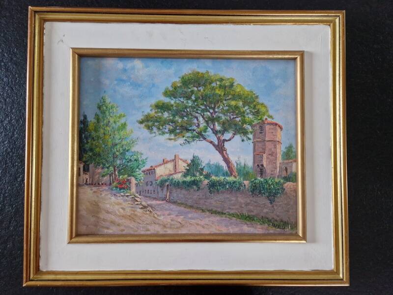 Christian Xapella (1927-2021) - Huile sur isorel - Paysage de Provence - Signée