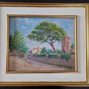 Christian Xapella (1927-2021) - Oil on hardboard - Provence landscape - Signed