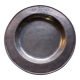 Assiette en étain marquée JF 1670