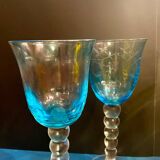 Ensemble verres type saint louis.