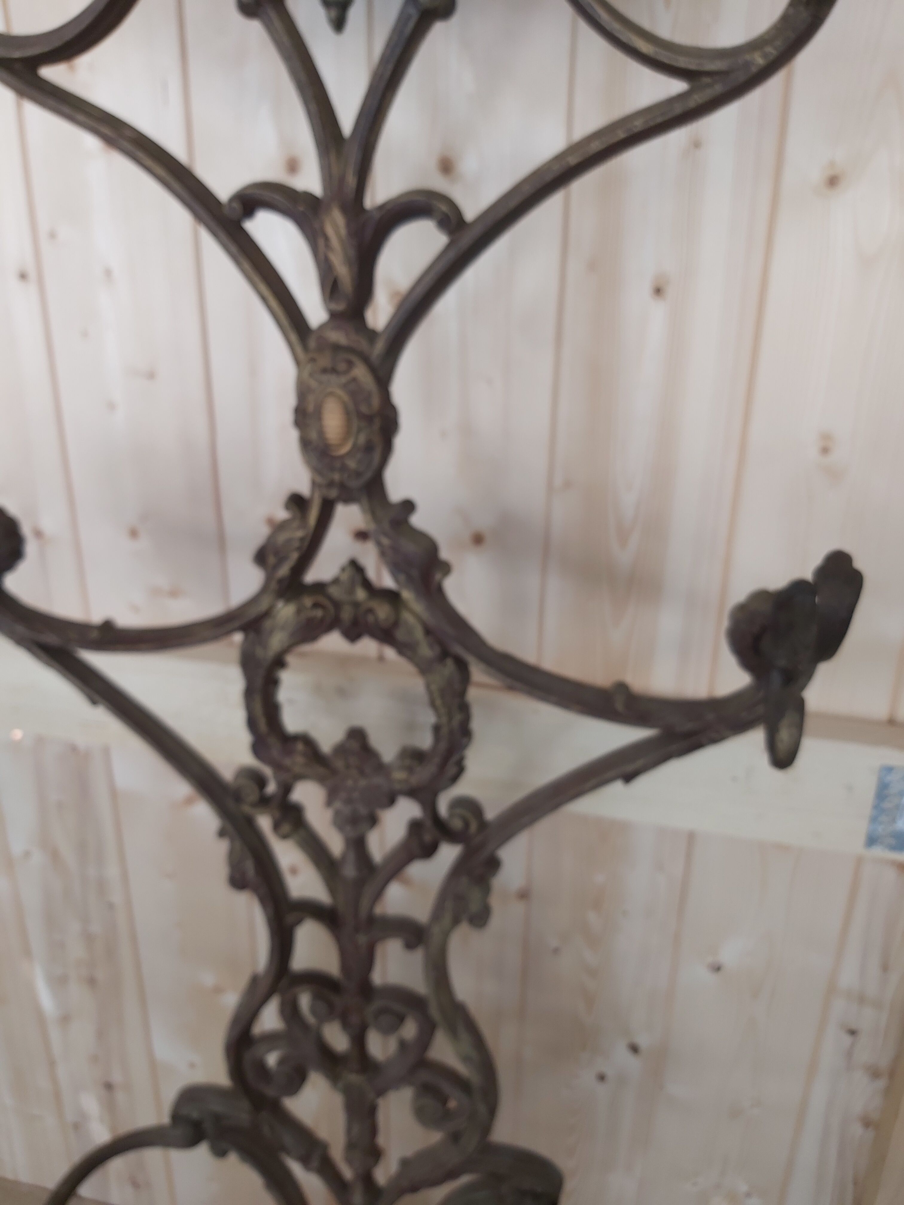Cast iron coat rack Corneau F Charleville XIX th