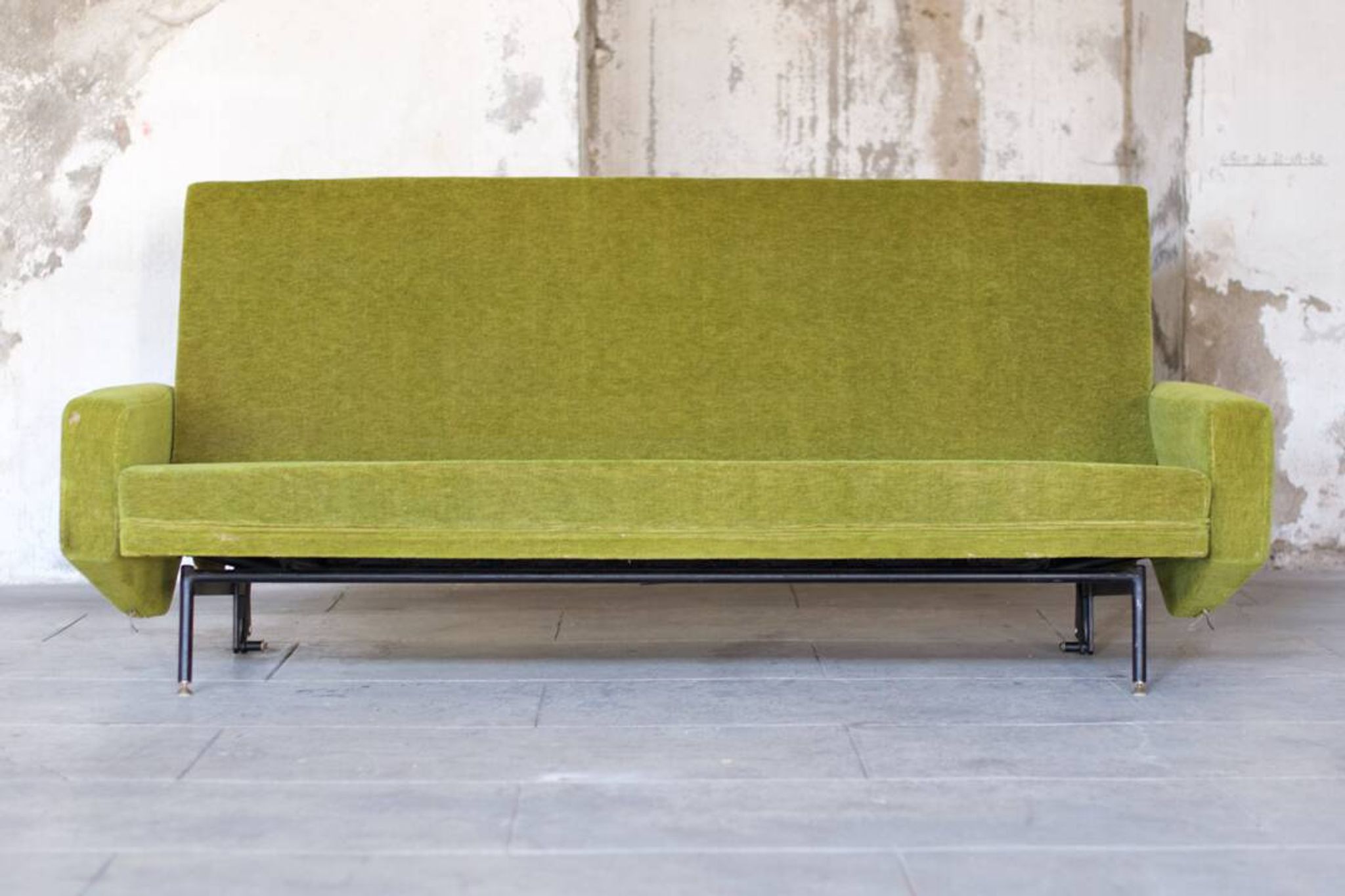 Set de salon canapé - 2 fauteuils design 1960 par Paul Geoffroy Troika Airborne