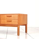 Teak low chest of drawers by Kai Kristiansen for Feldballes Mobler