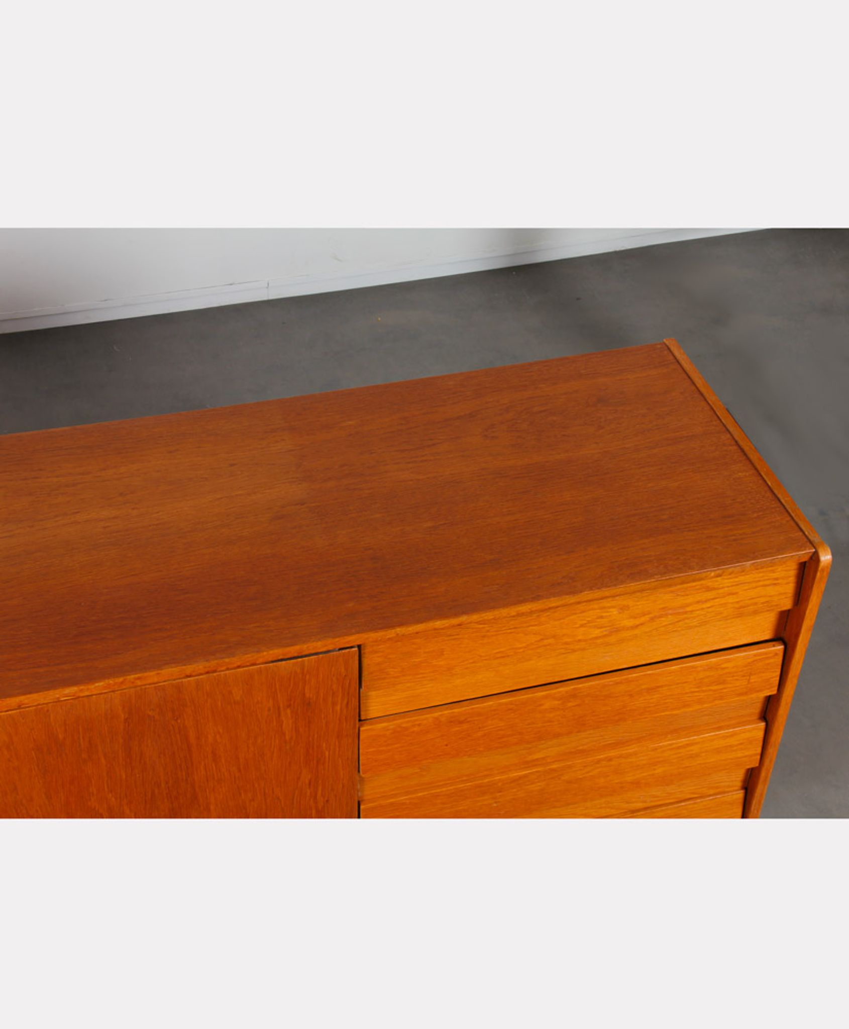 Wooden row by Jiroutek for Interier Praha, U-460, 1960