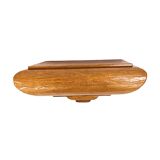 Solid Wooden Shelf, Wall Console, Acacia, Art Deco Style, France, 1930s